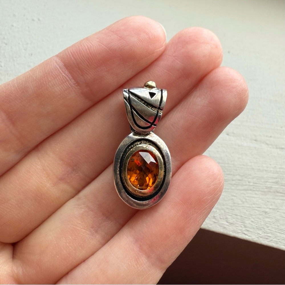 ✨RARE✨John Atencio Birthstone Pendant 18k Gold